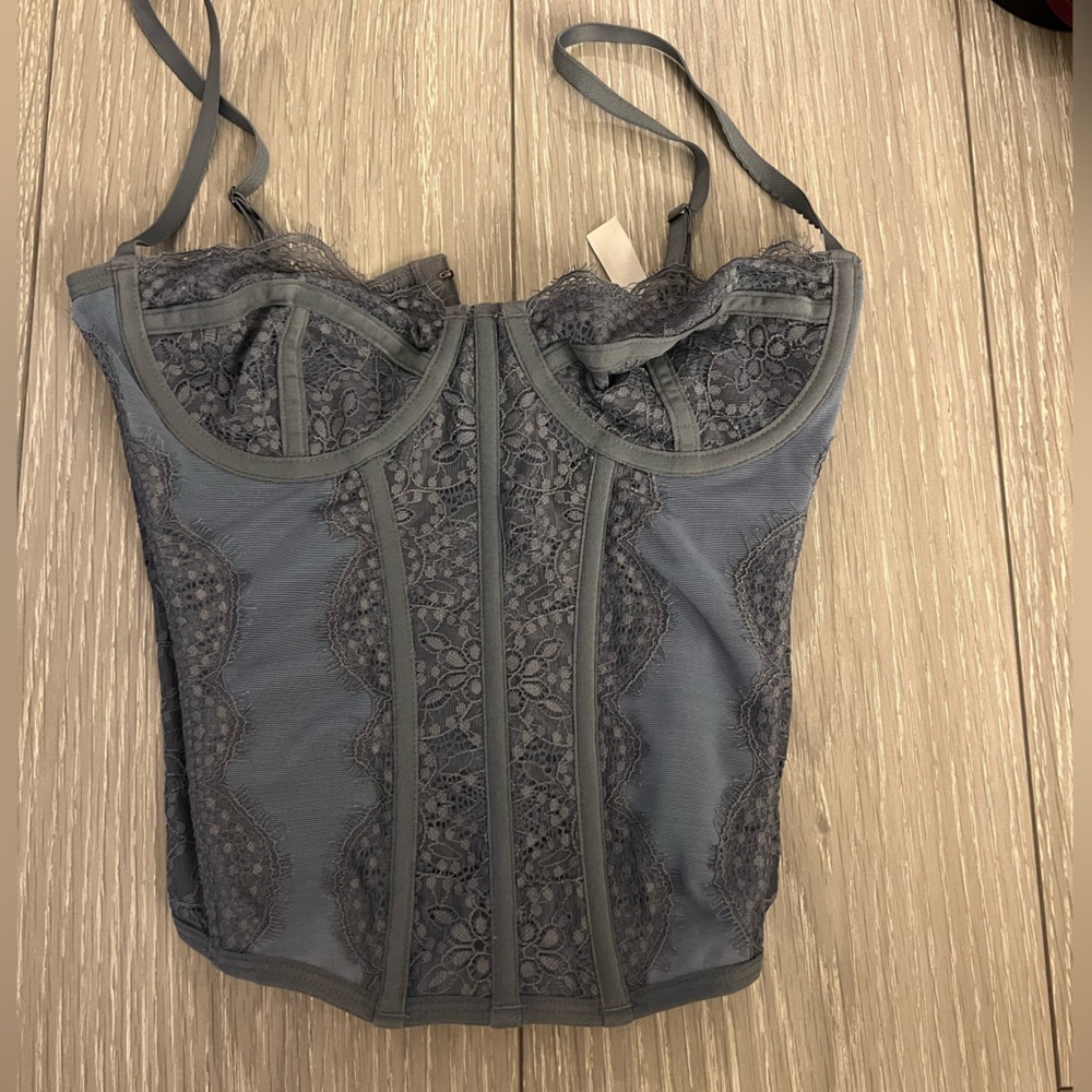 Urban outfitters blue Lace Shapewear Bustier